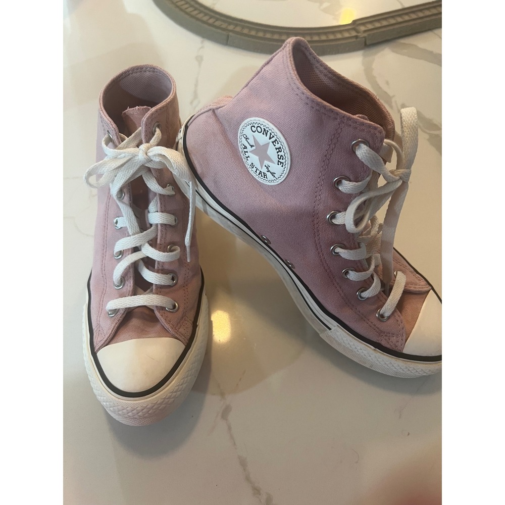 Converse Chuck Taylor All Star High Top‎ Pink Canvas Sneakers A10251C Kids 6